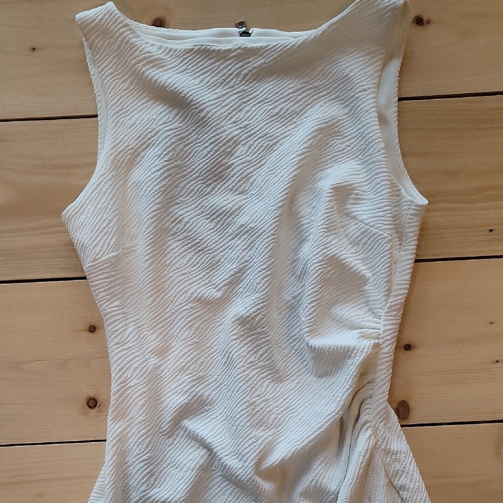 Cache Cream Ruched Sheath Mini Dress - Picture 2 of 3